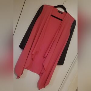 Pink-Black Lightweight Cardigan